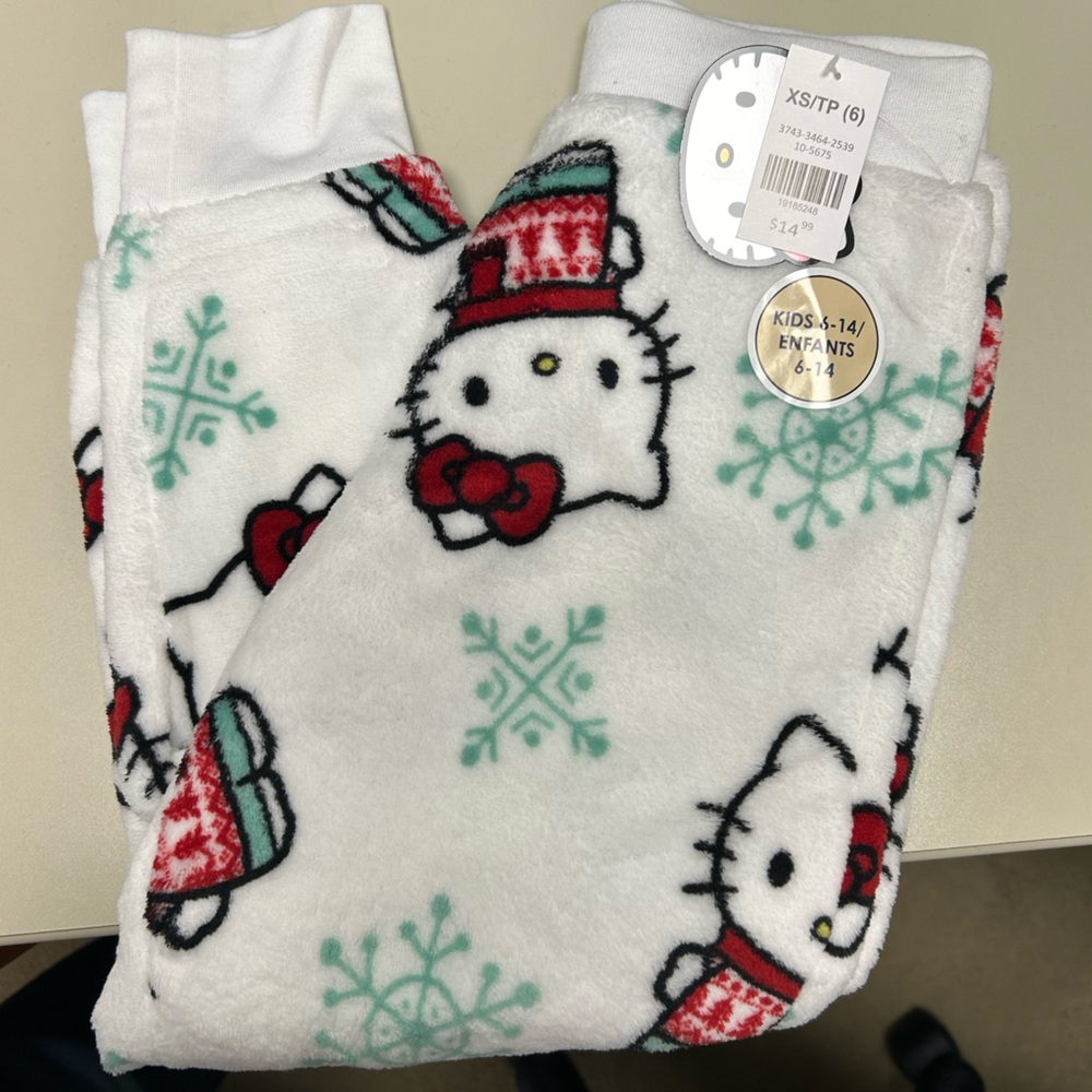 NWT- Hello Kitty plush Pajama Pants